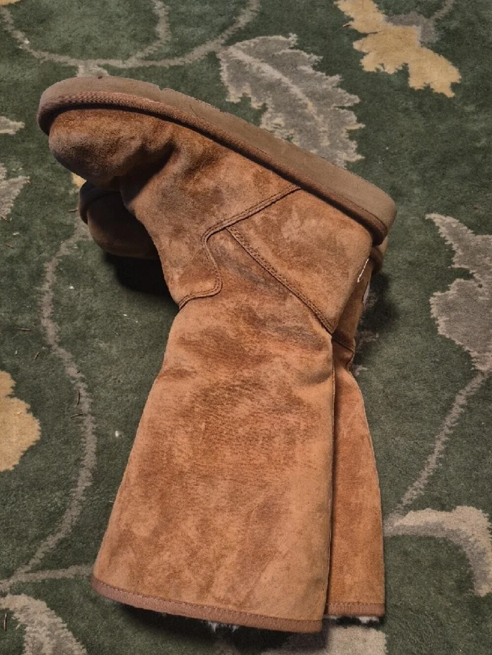 UGG Tall Chestnut Brown Shearling-Lined Winter Boots